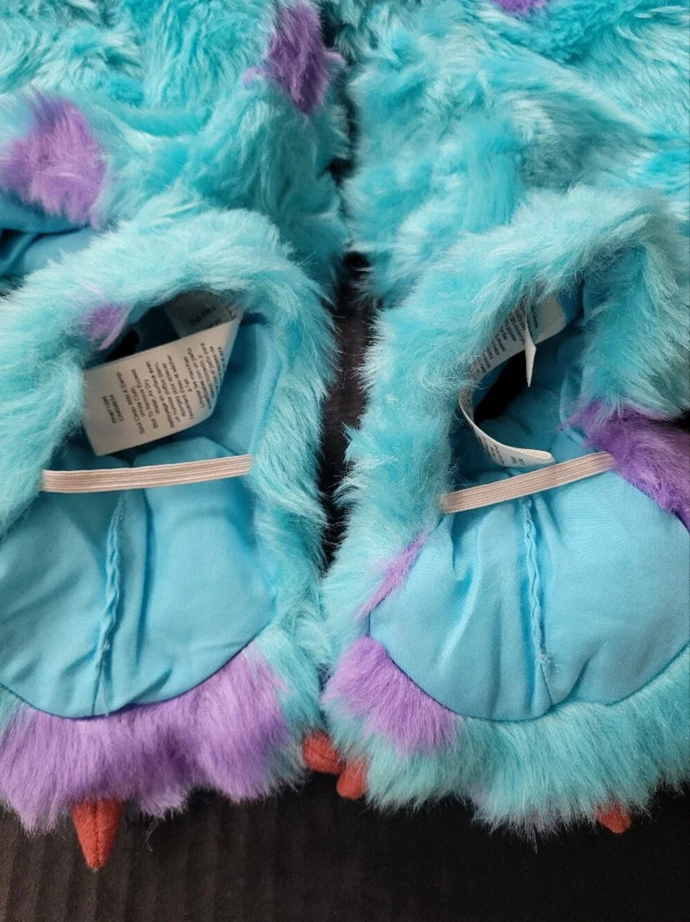 Pottery Barn Kids Sulley Monsters Inc Costume Outfit Foot Covers 0-6 Months Baby